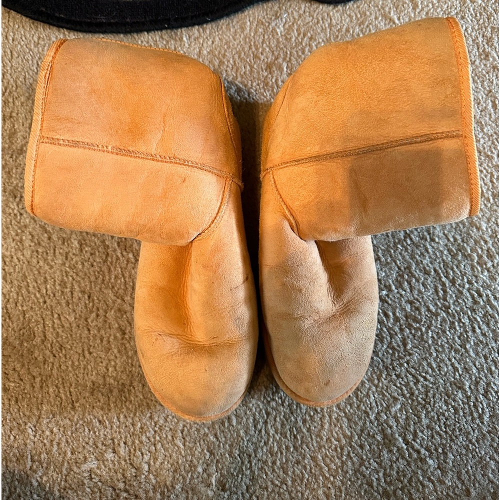 Orange UGG boots
